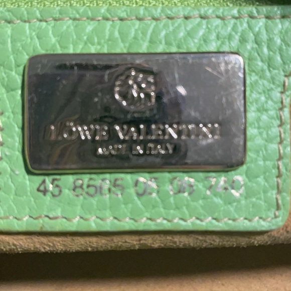 Green leather Lowe Valentini handbag - Picture 3 of 12